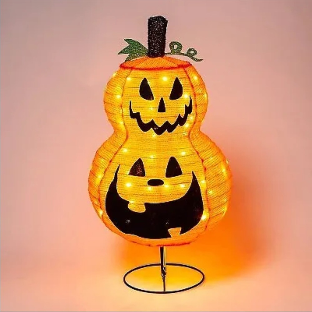 NIB Hyde & Eek LED Collapsible Jack-O’-Lantern Halloween Indoor/Outdoor Light